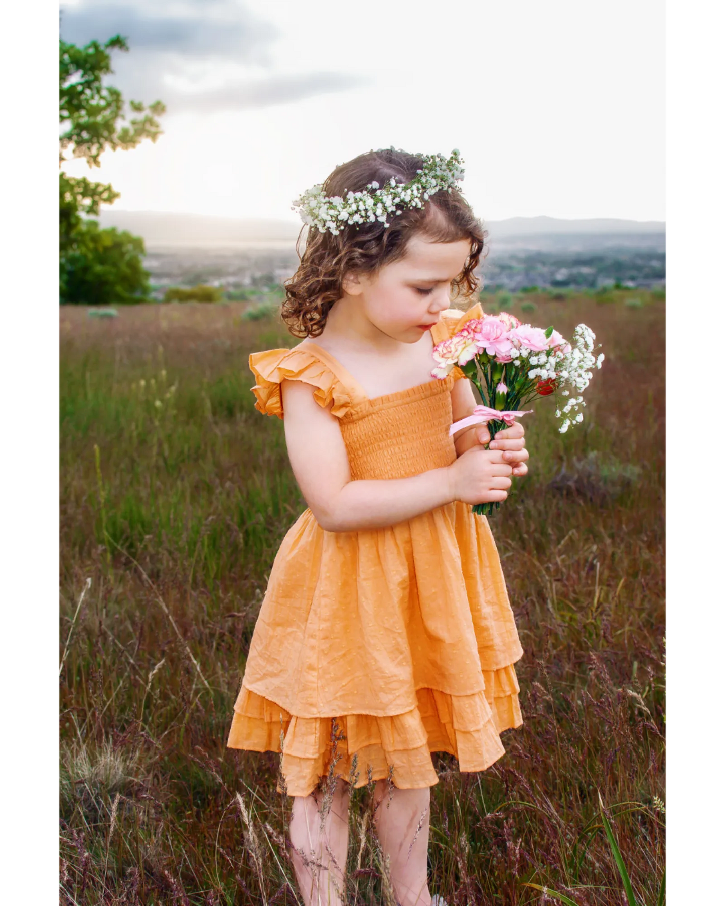 Sweet Pea Dress - Creamsicle