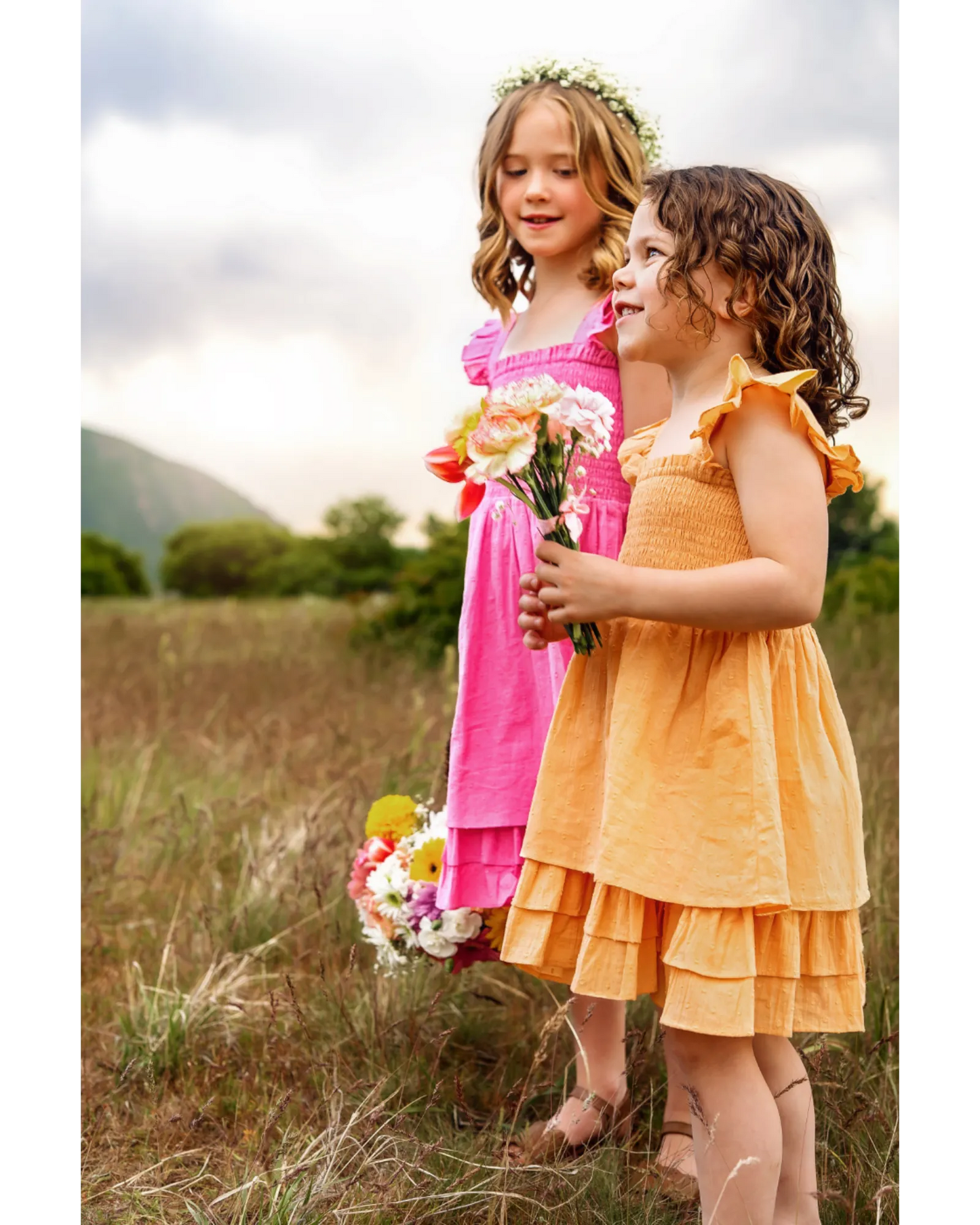 Sweet Pea Dress - Creamsicle