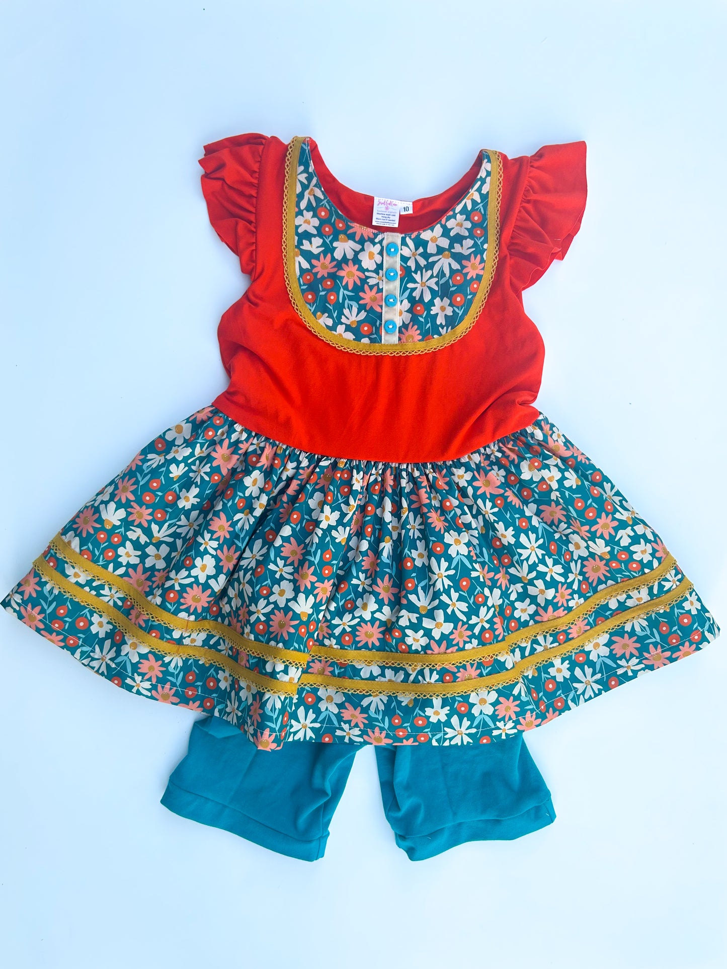 Daisy Floral Tunic Set- size 10