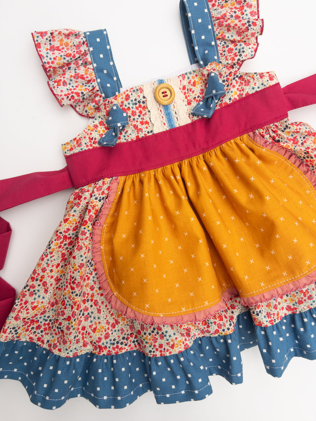 Country Bloom Knot Dress - Size 6 mo