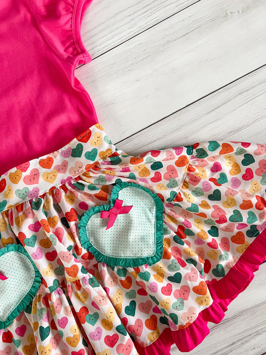 Happy Hearts Skirt Set- SALE