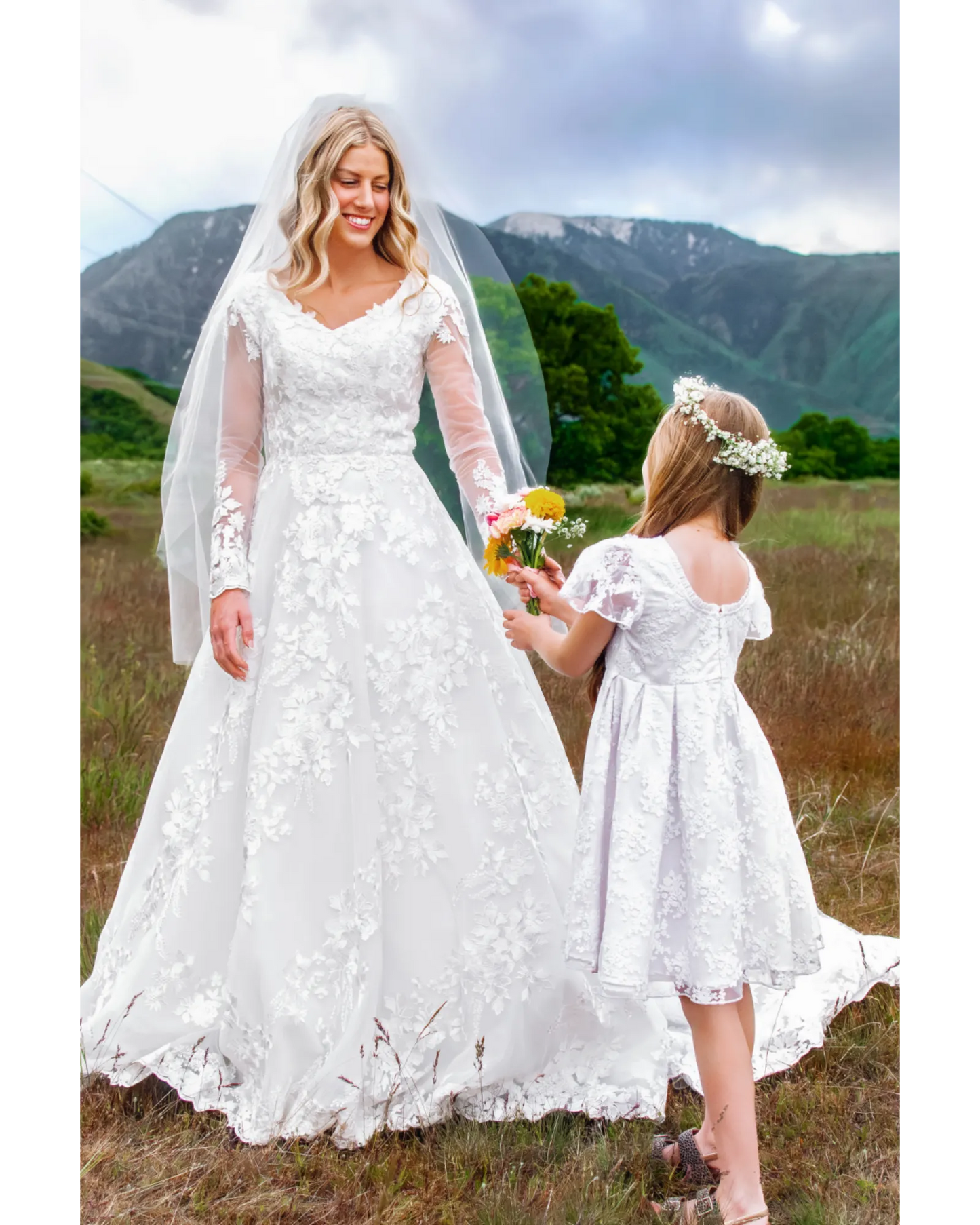 Calla Lace Dress- Snowdrop