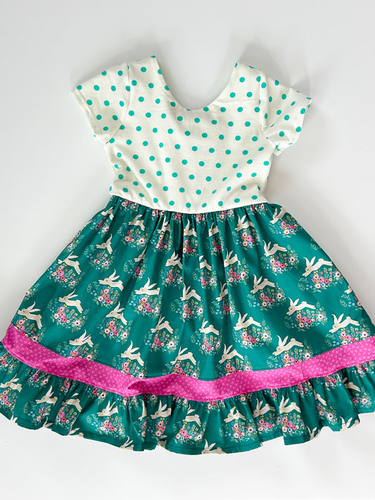 Bunny Bow Knit Dress