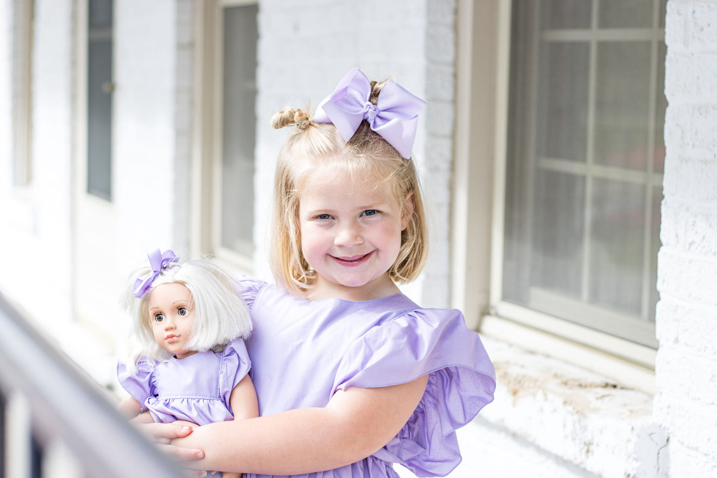 Lilac Blossom Doll Dress Set