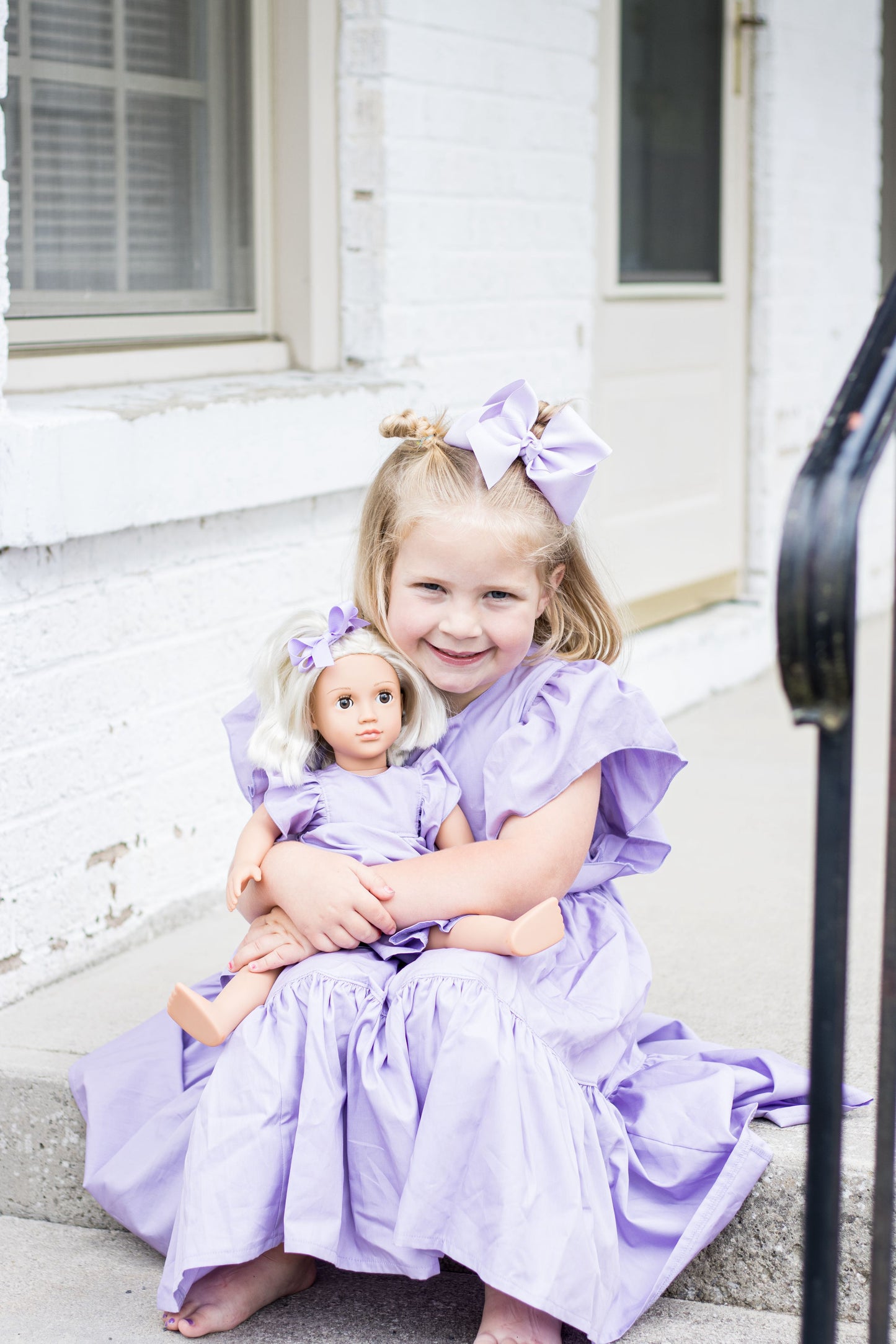 Lilac Blossom Doll Dress Set