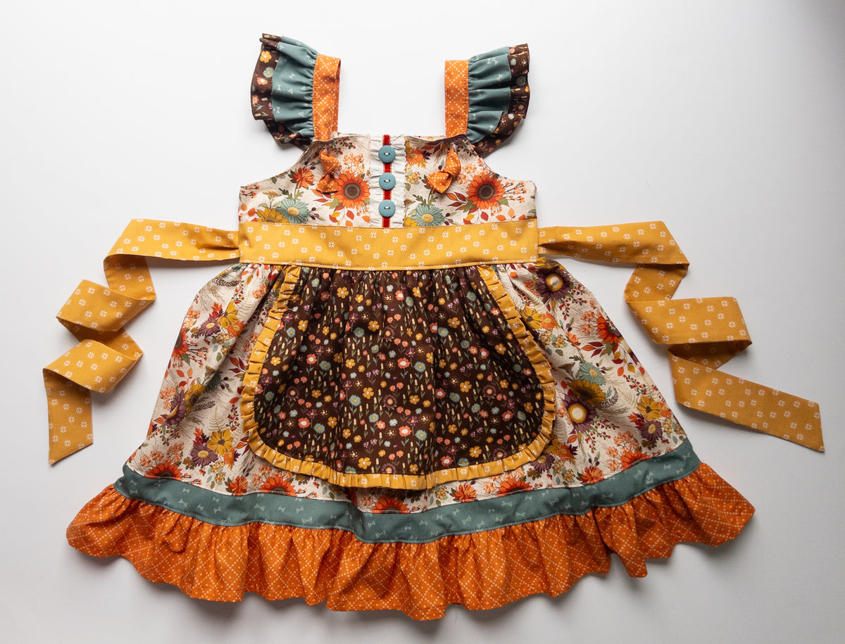 Harvest Blossom Apron Knot Dress- PREORDER