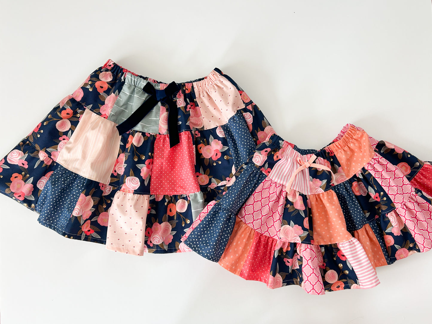 Hidden Hearts Patchwork Twirl Skirts