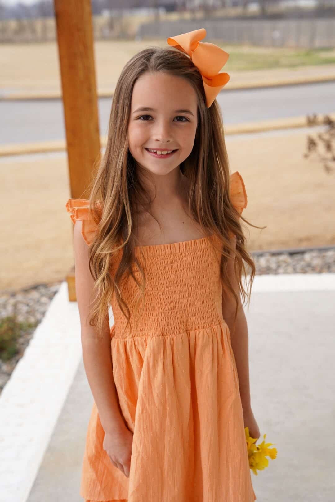 Sweet Pea Dress - Creamsicle