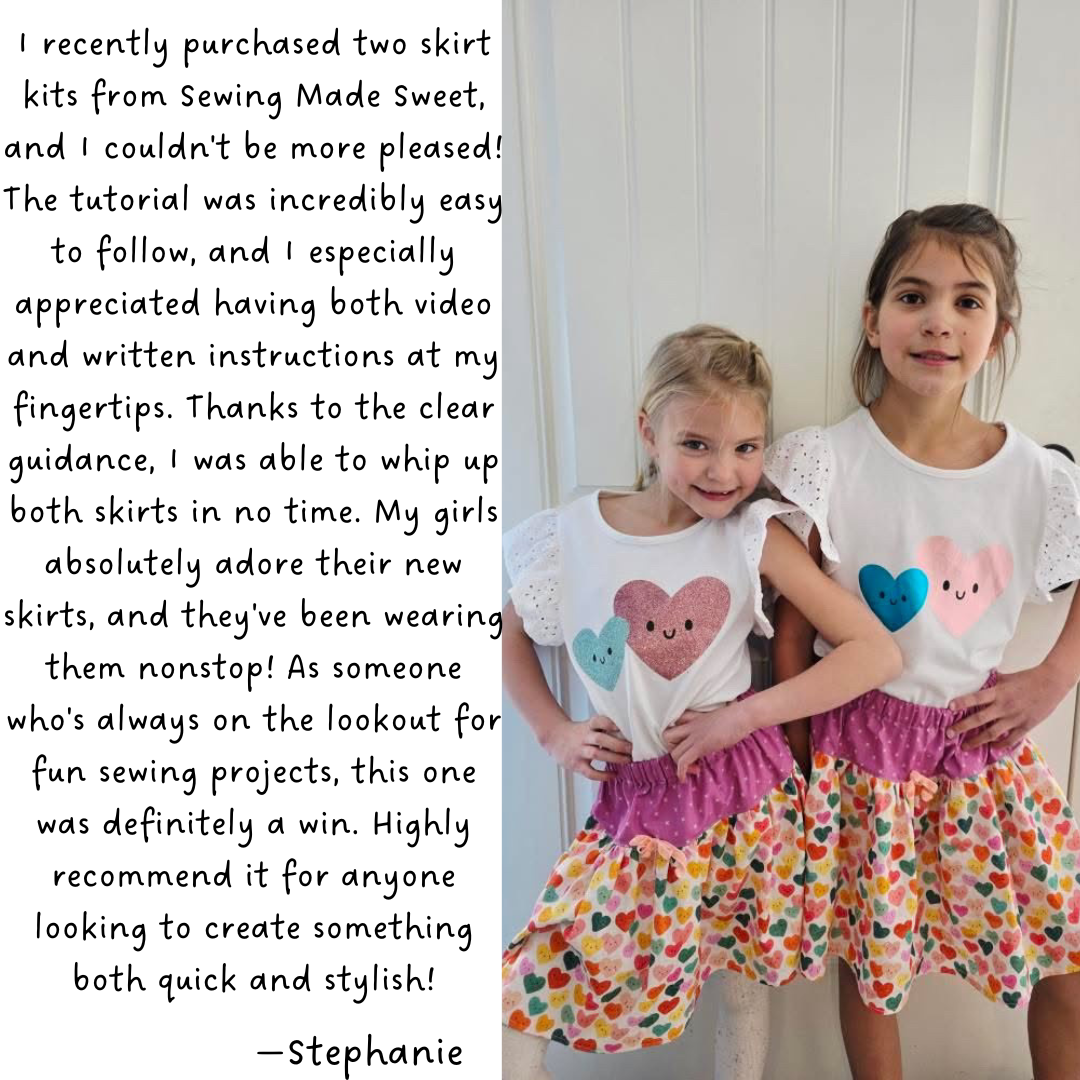 Girl’s skirt kit -Back to School Edition