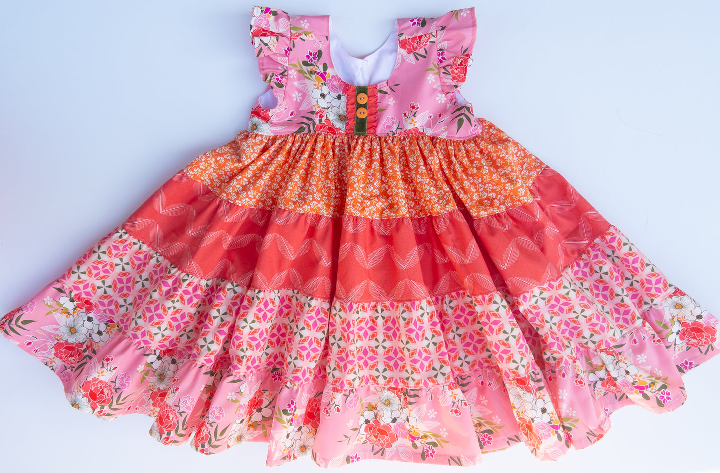 Paradise Floral Twirl Dress- Size 4t