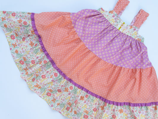 Costal Tiered Twirl Dress - Size 10
