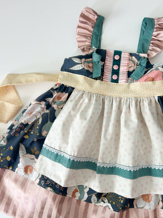 Twilight Floral Apron Dress