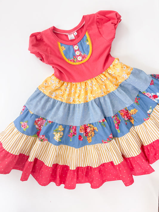 Blue Daisies Knit Dress