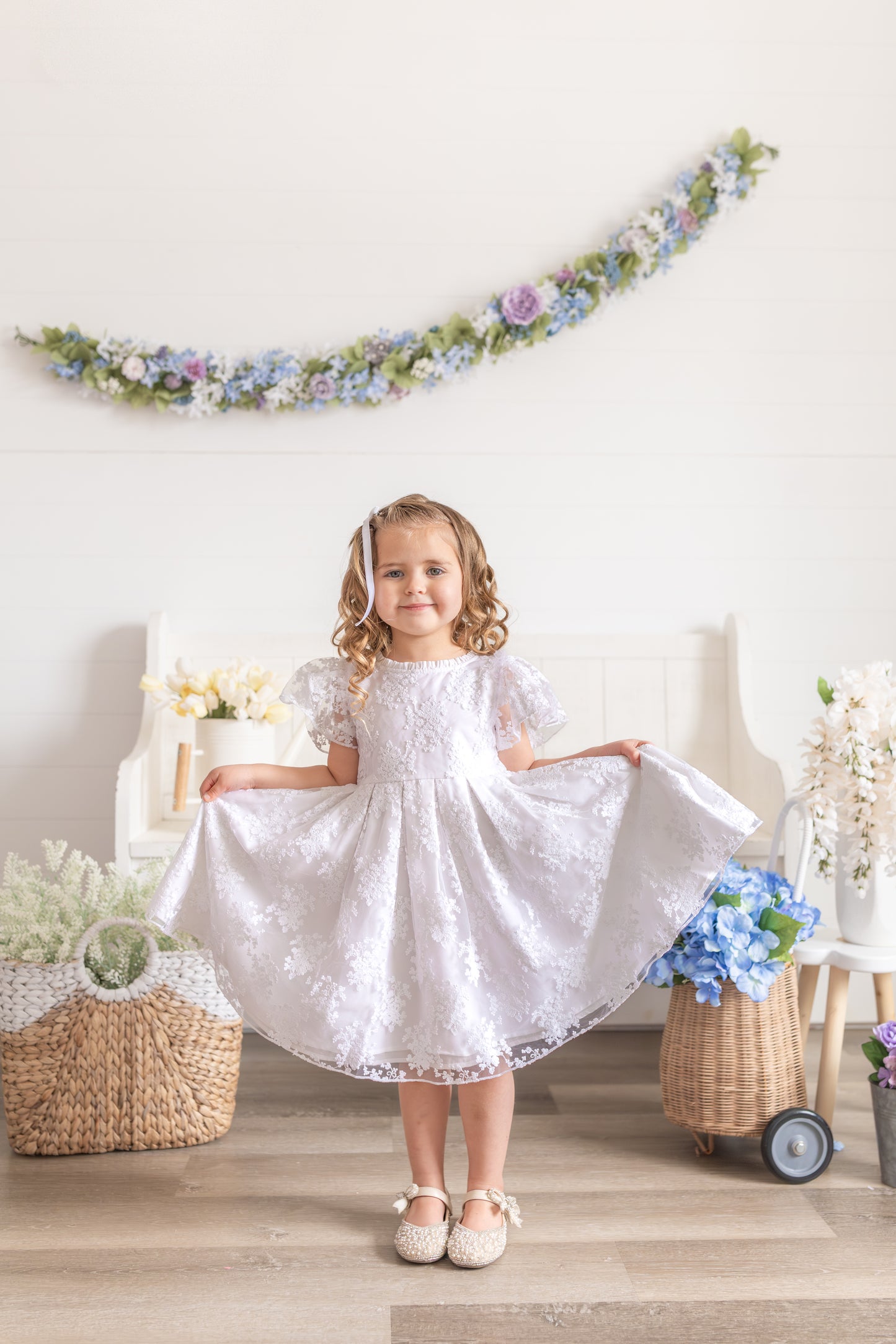 Calla Lace Dress- Snowdrop