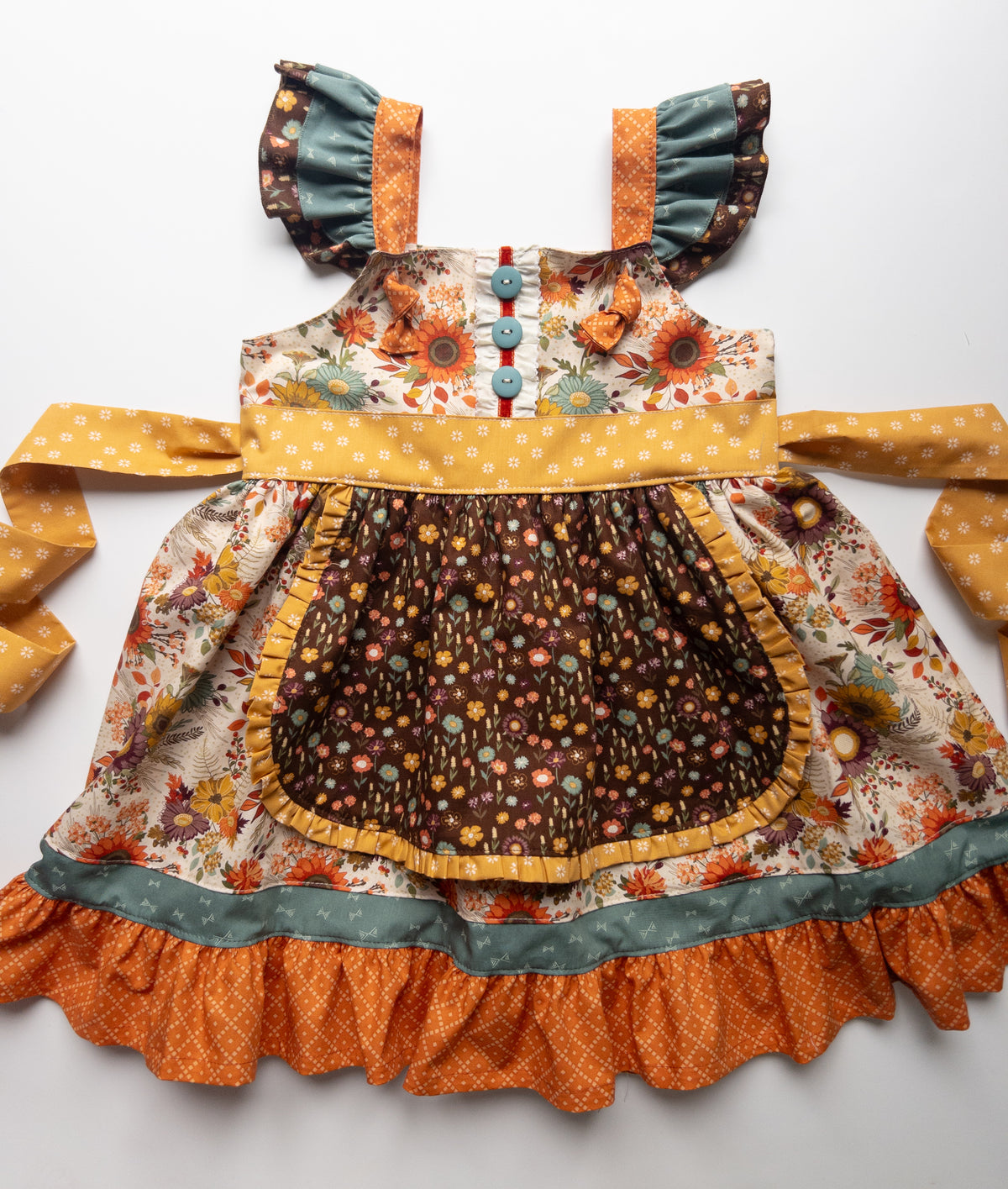 Harvest Blossom Apron Knot Dress- PREORDER