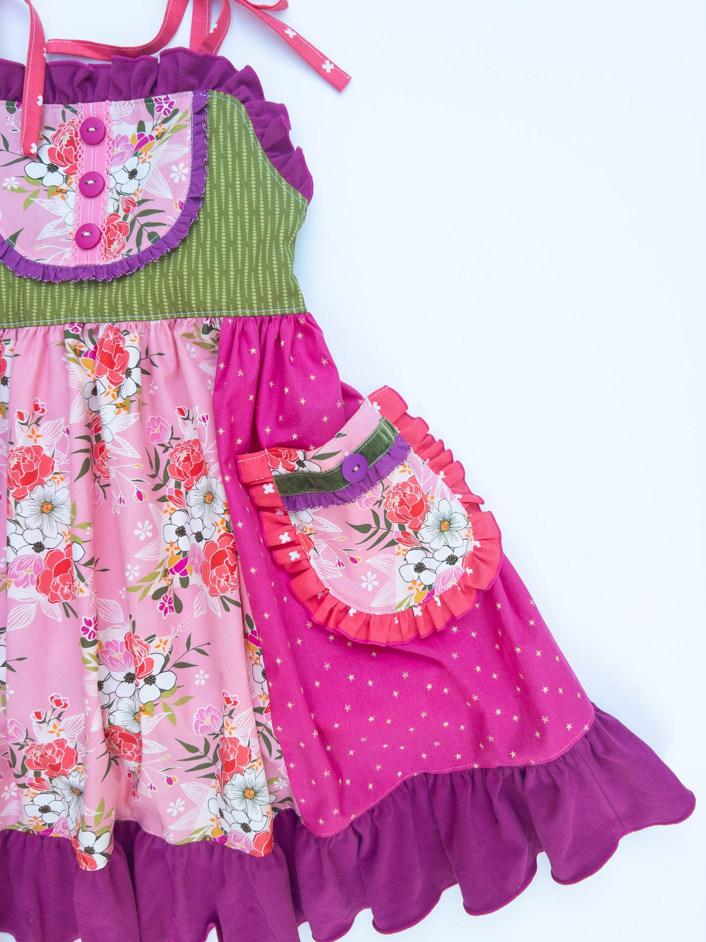 Paradise Bouquet Jumper Dress- Size 8
