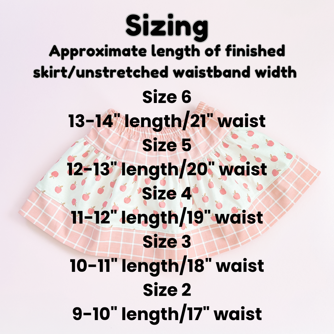 Girl’s skirt kit -Back to School Edition
