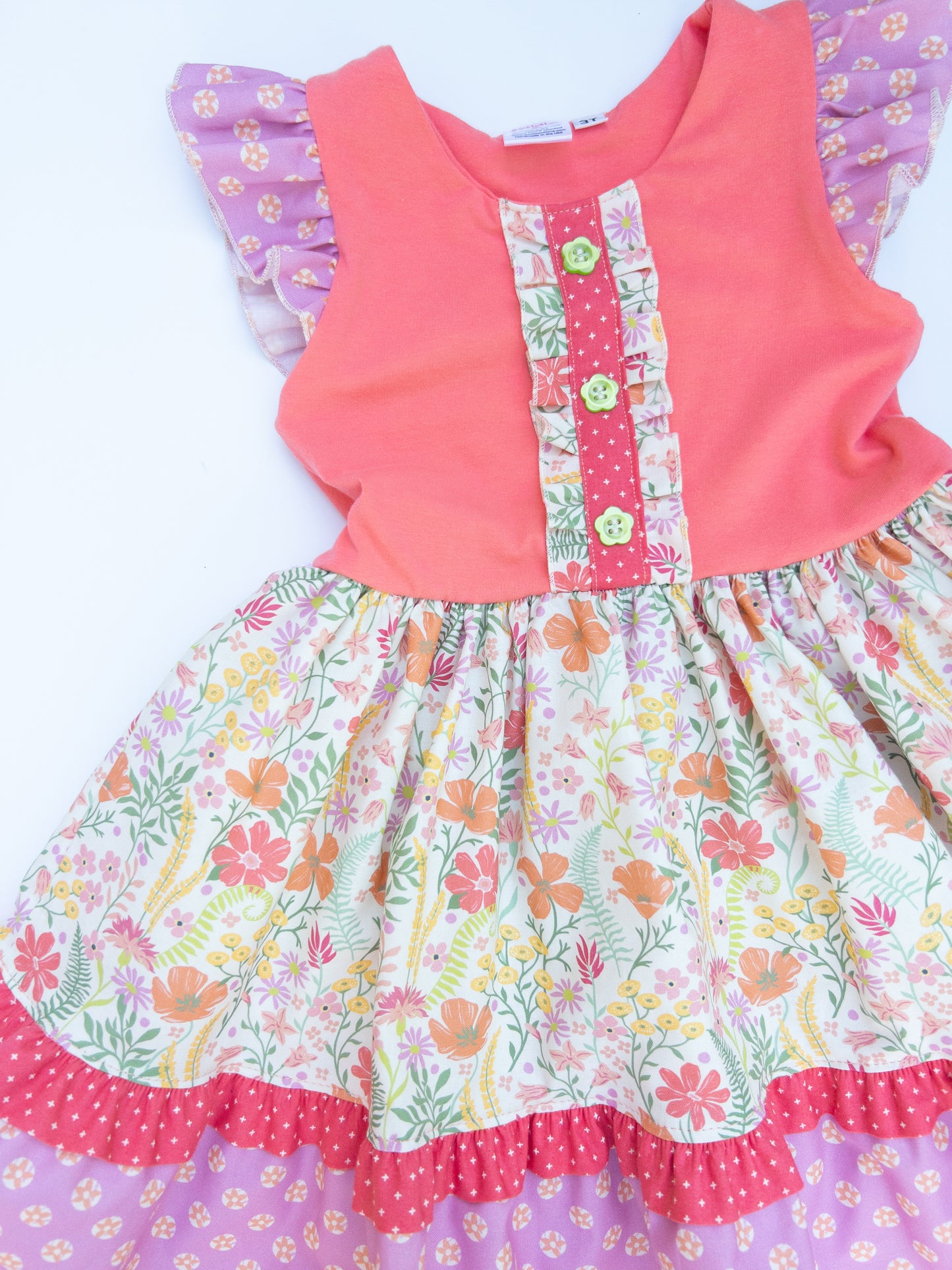 Knit Costal Bloom Dress- Size 3t
