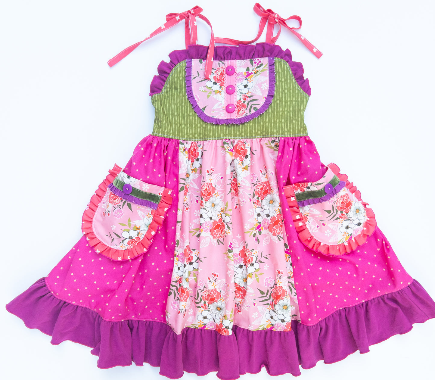 Paradise Bouquet Jumper Dress- Size 8