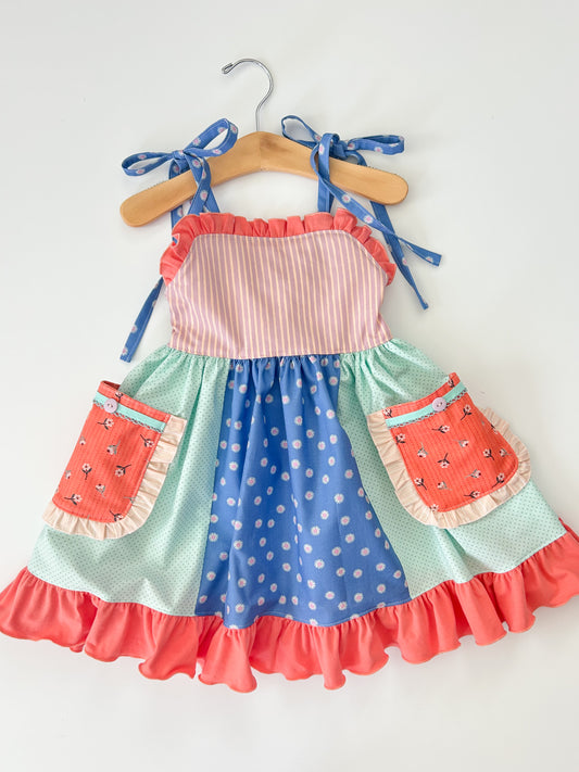 Peachy Days Pocket Jumper Dress