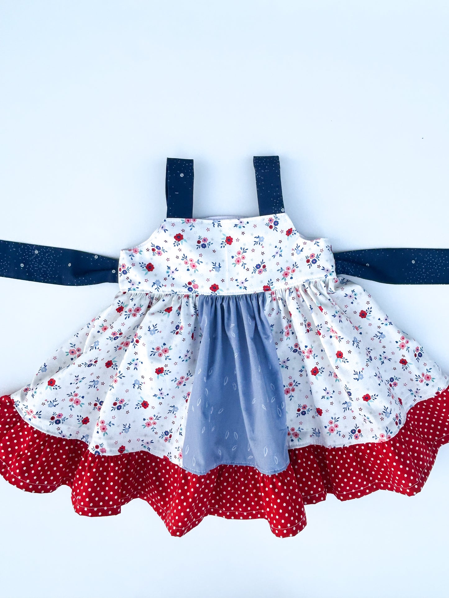 White Floral Knot Dress