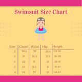 2 Piece Swim Suit Short Puffed Sleeves