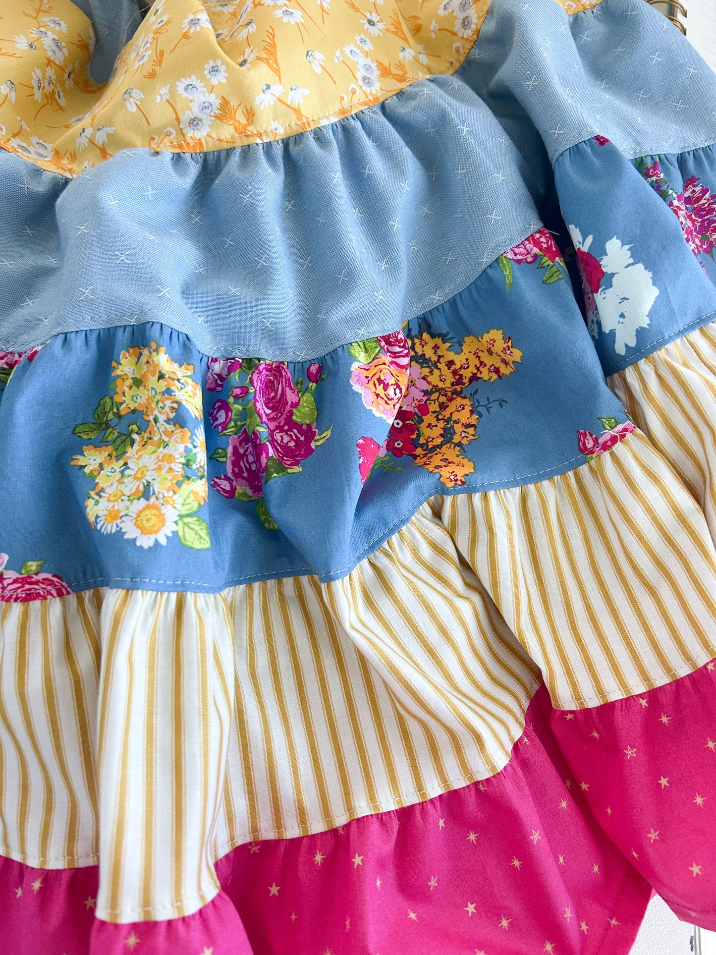 Blue Daisies Knit Dress