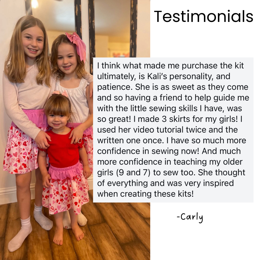 Girl’s skirt kit -Back to School Edition