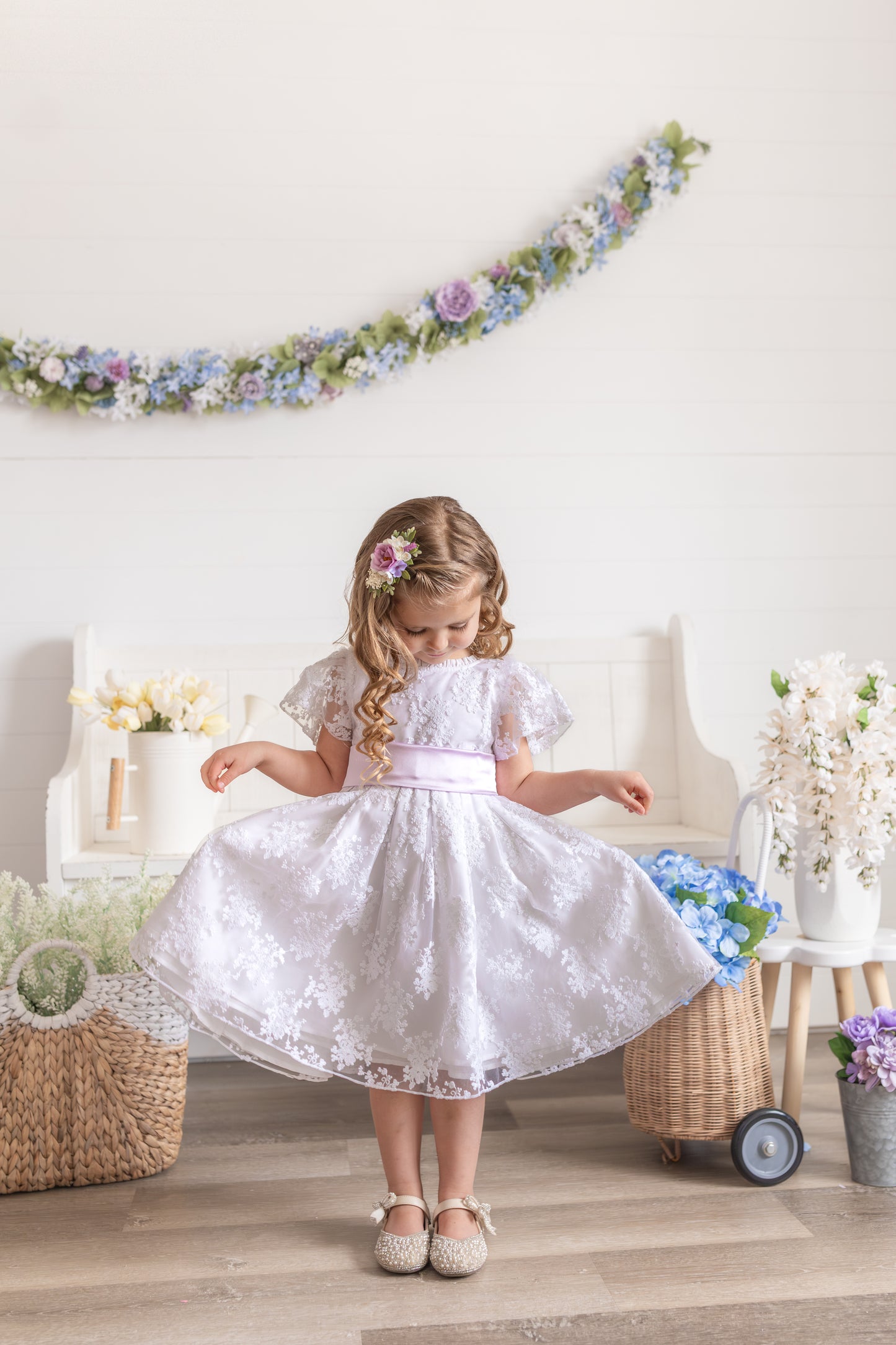 Calla Lace Dress- Snowdrop