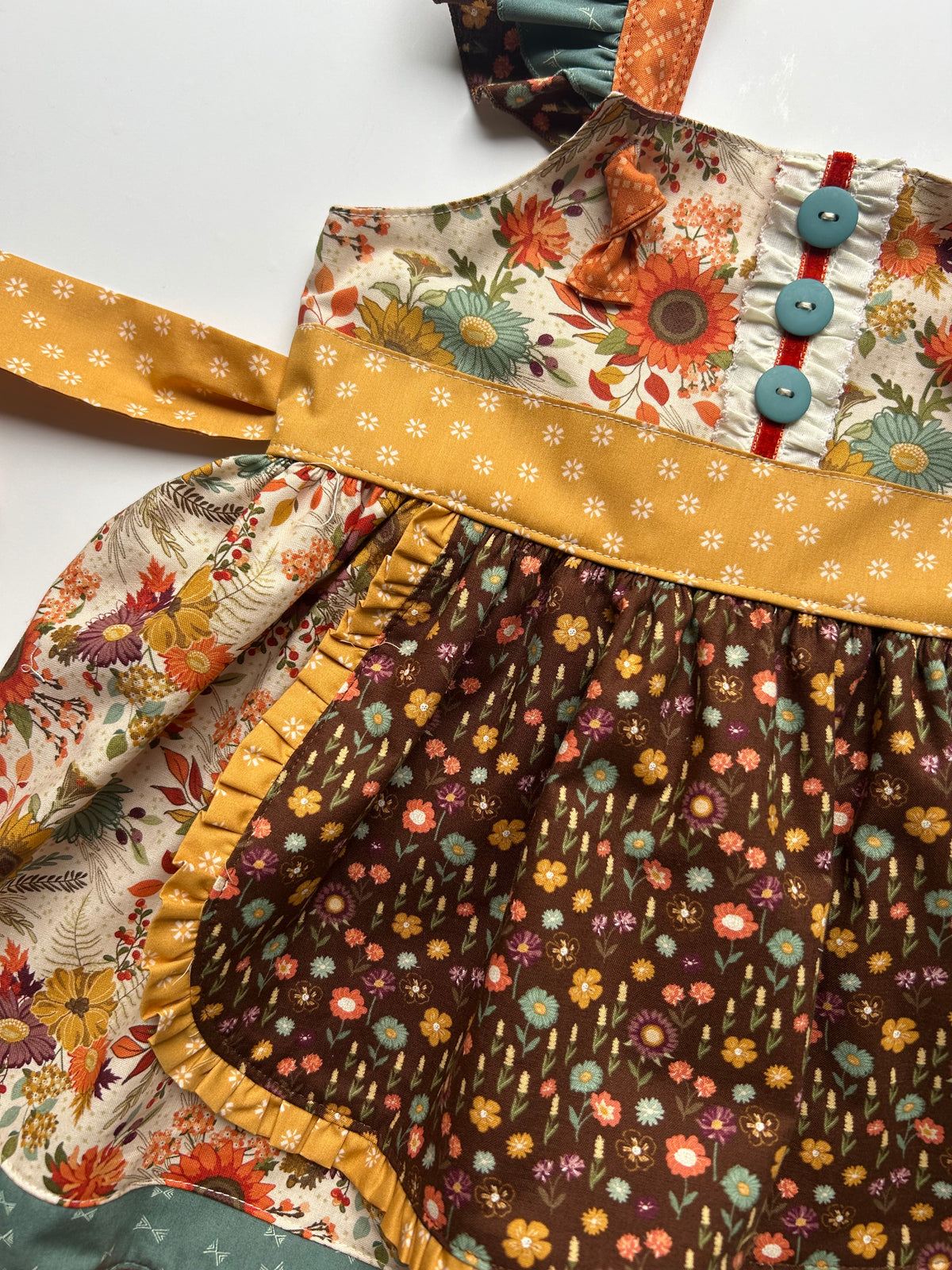 Harvest Blossom Apron Knot Dress- PREORDER
