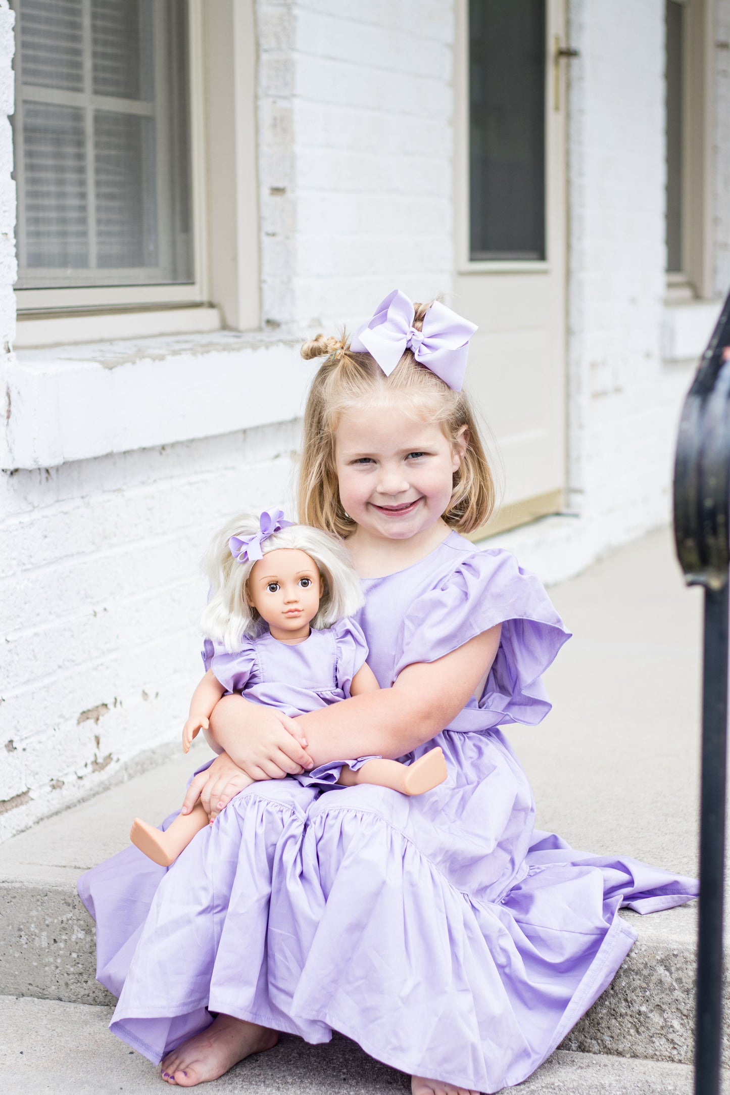 Lilac Blossom Doll Dress Set