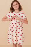 Textured Gauze Heart Dress