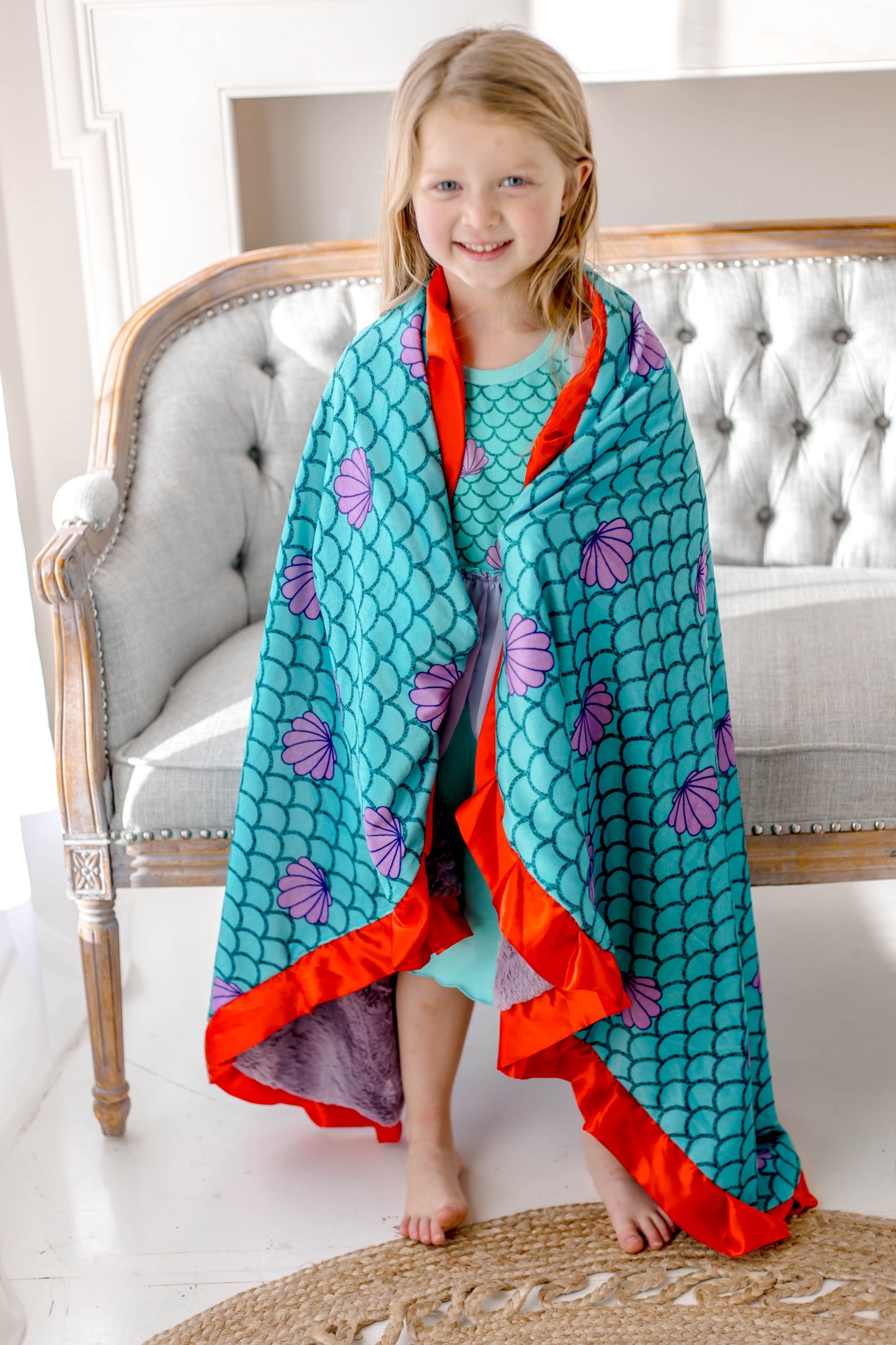 Ariel- Enchanted Dreams Princess Lounge, Blanket + Bow Sets