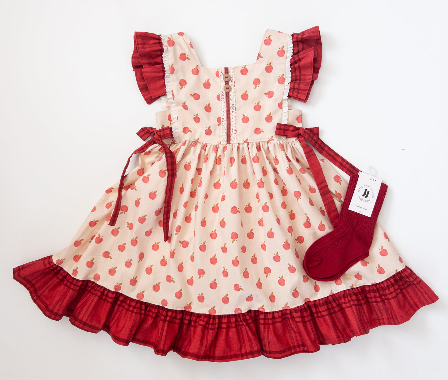 Apple Pinafore- Size 6