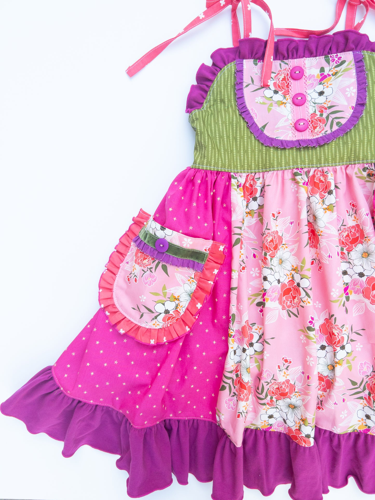 Paradise Bouquet Jumper Dress- Size 8