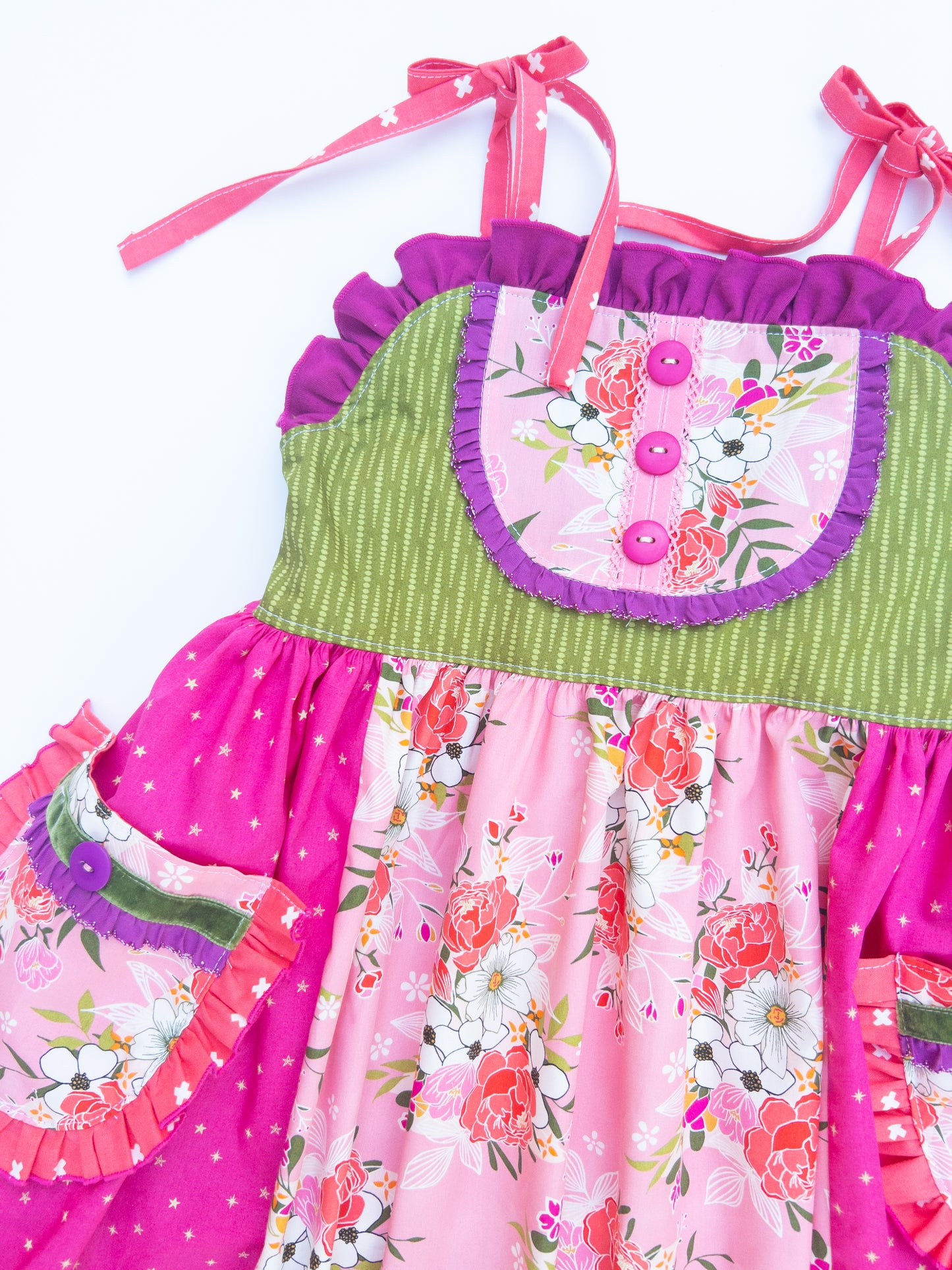 Paradise Bouquet Jumper Dress- Size 8