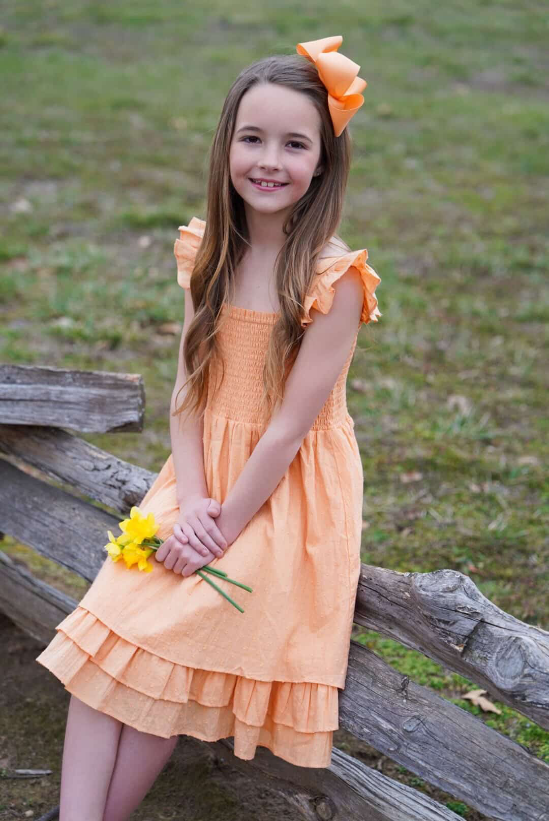Sweet Pea Dress - Creamsicle