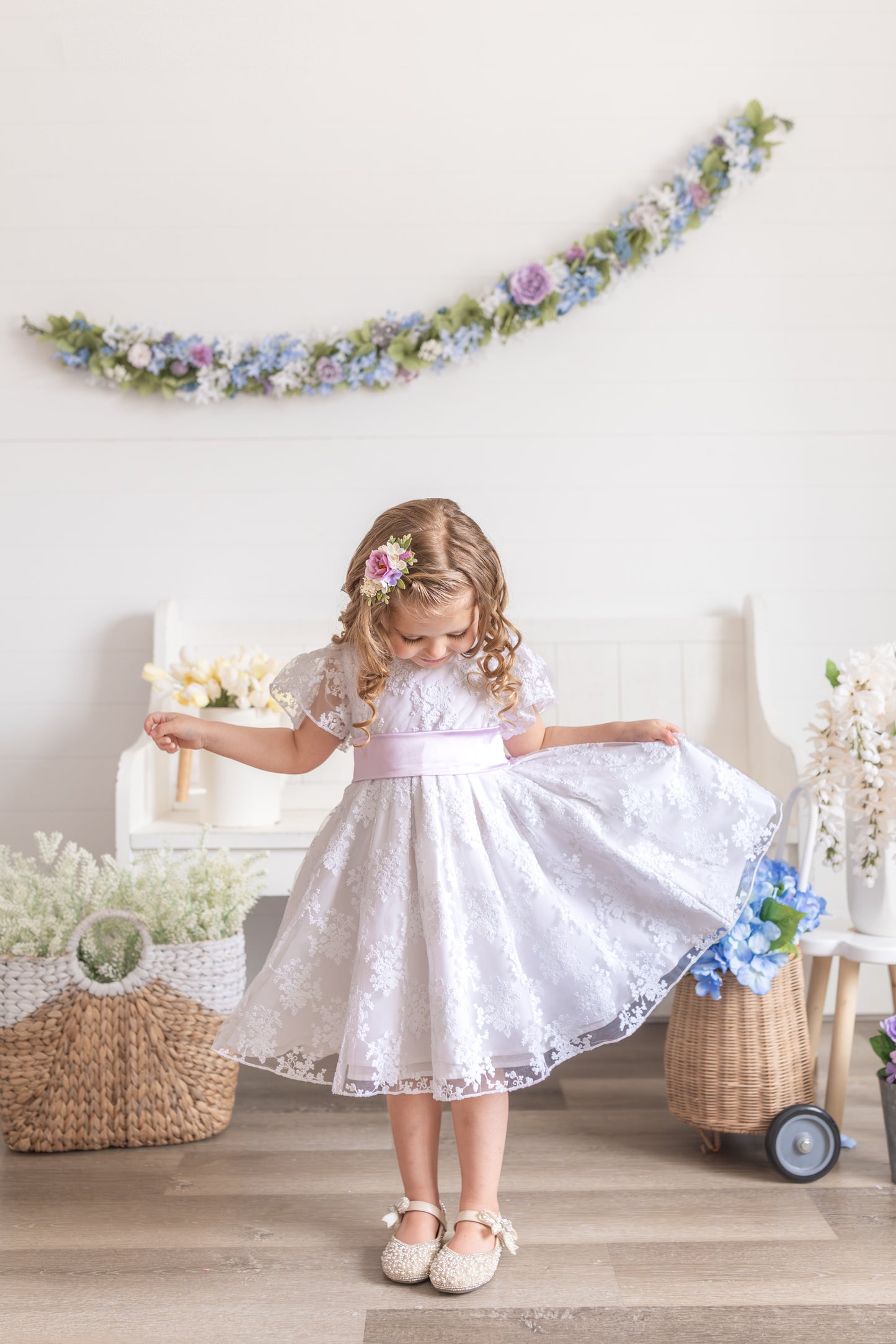 Calla Lace Dress- Snowdrop