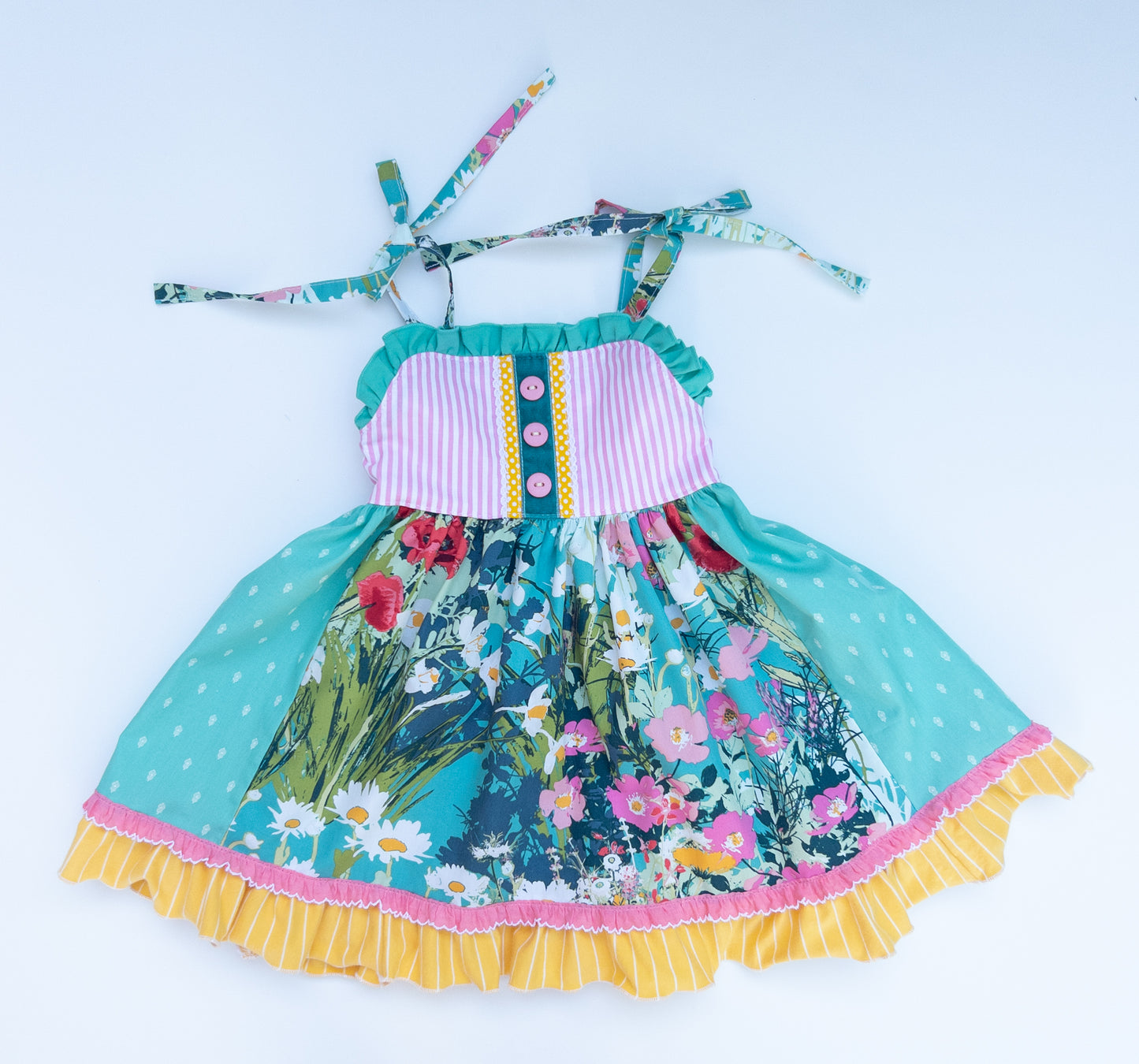 Teal Ruffle Jumper- Size 2t