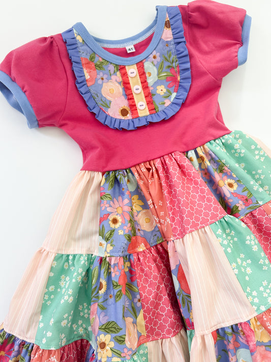 Patchwork Petal Dress