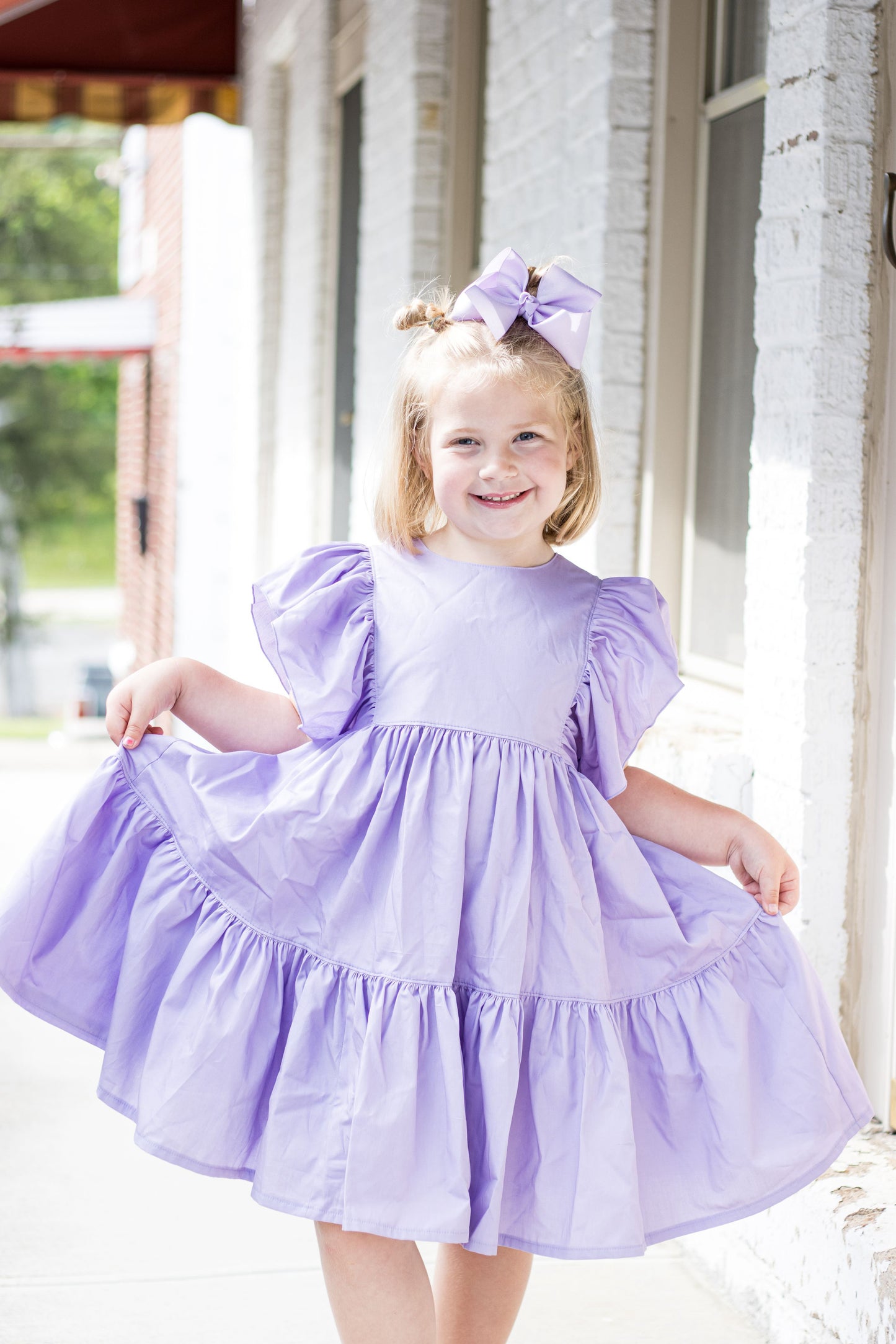 Lilac Blossom Doll Dress Set