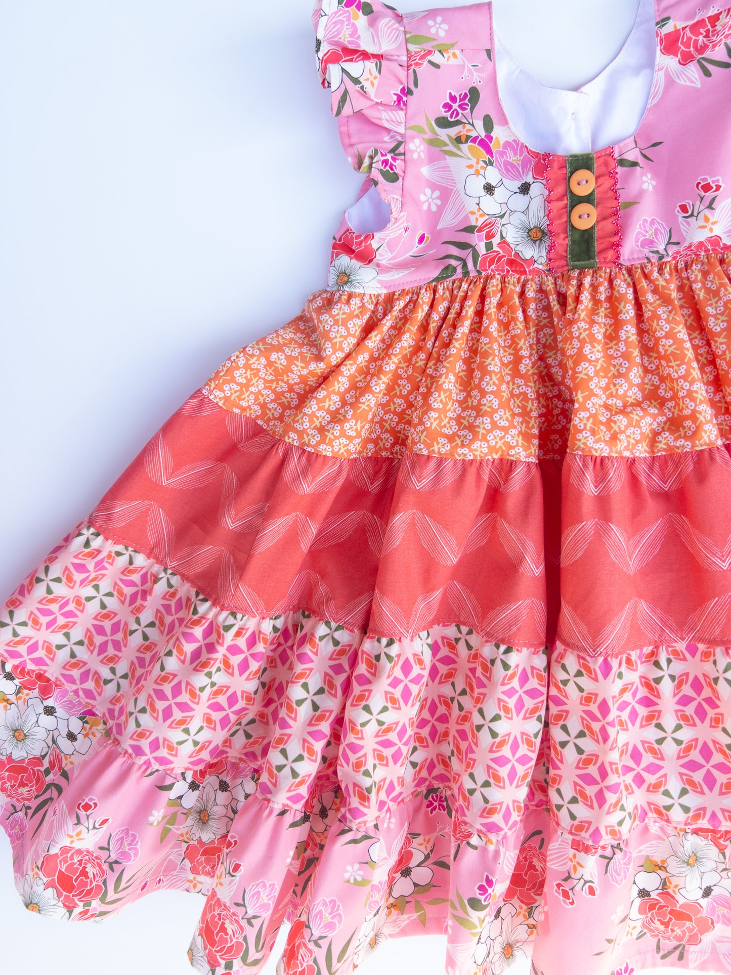 Paradise Floral Twirl Dress- Size 4t