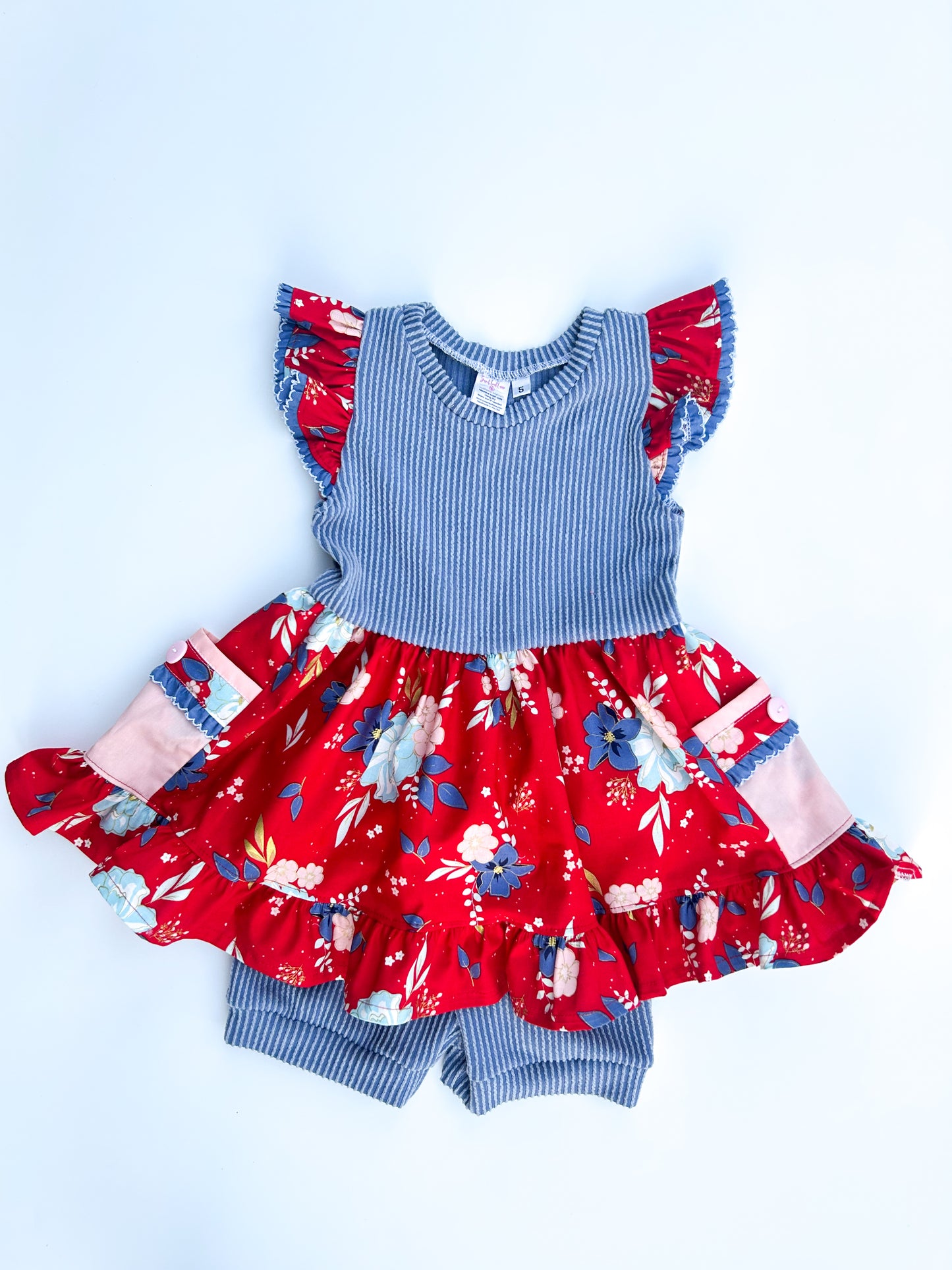 Freedom Floral Tunic Set- Size 5