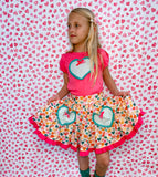 Happy Hearts Skirt Set- SALE