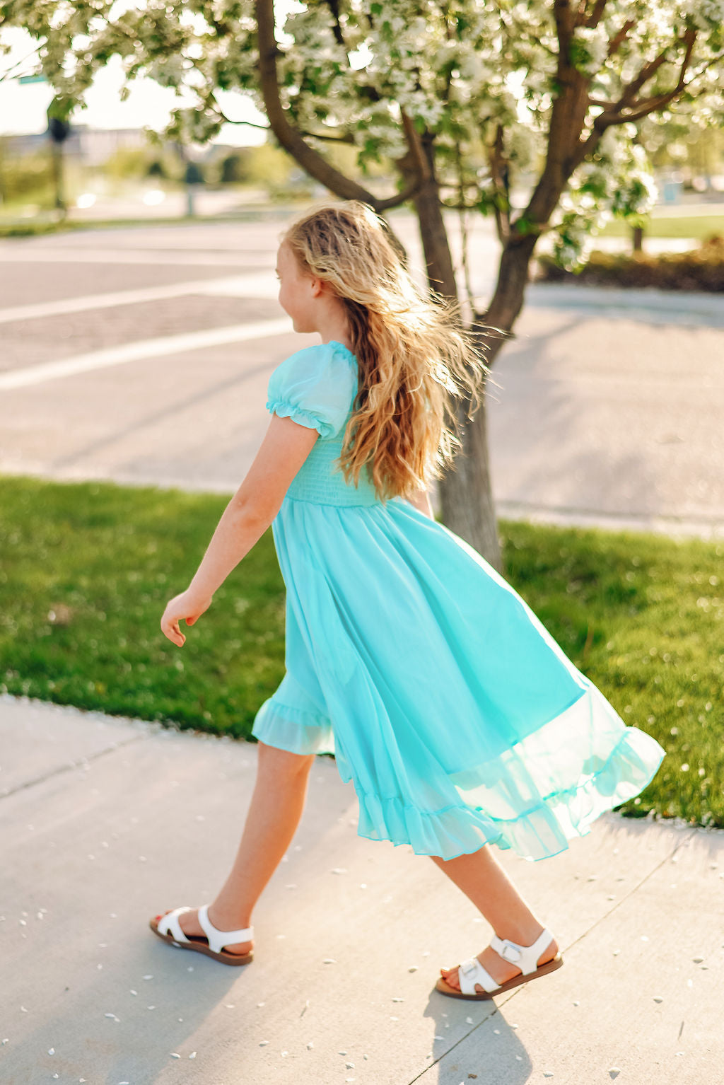 Mint Smocked Dress