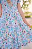 Watercolor Floral Smocked Dress