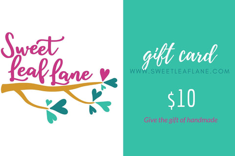 Sweet Leaf Lane Gift Card