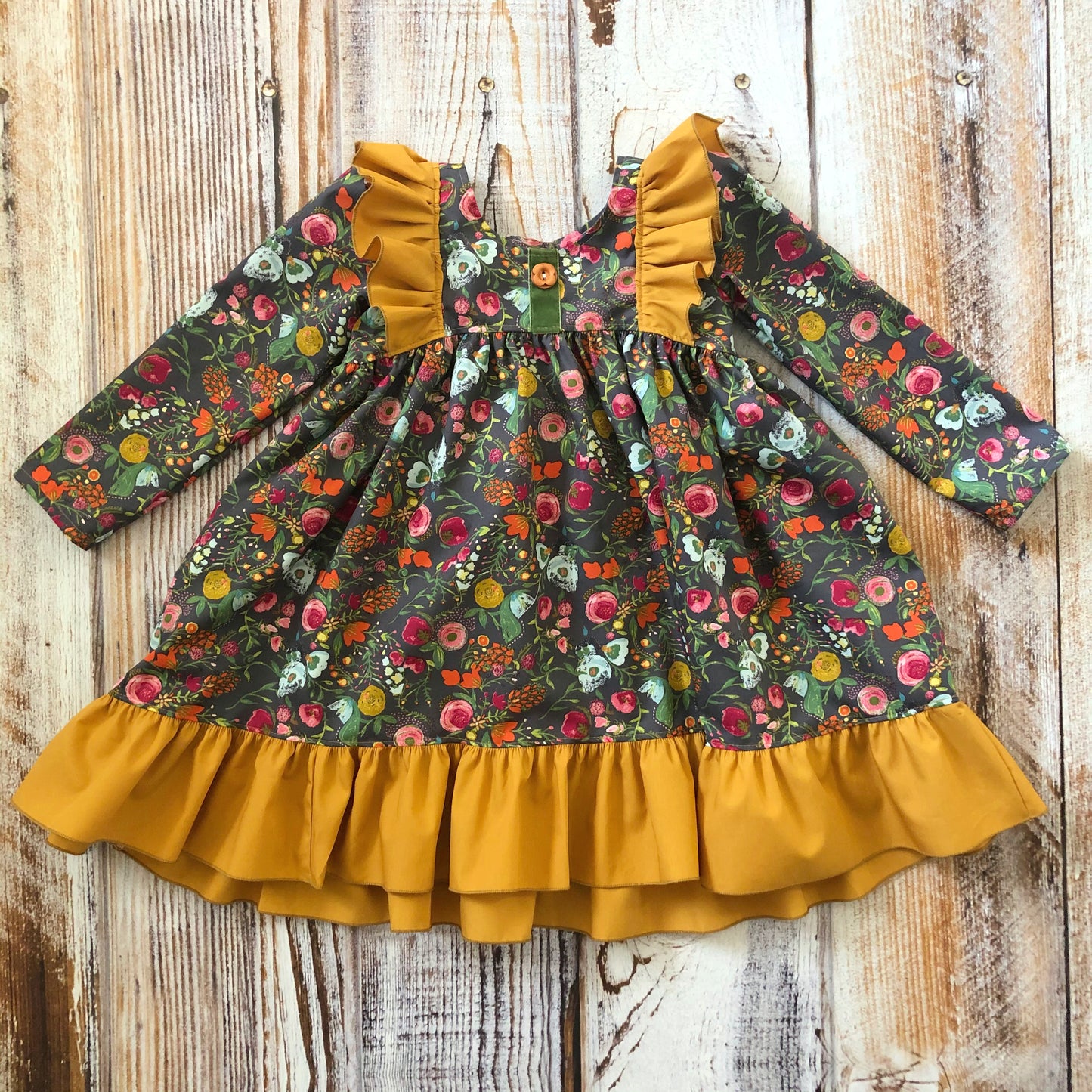 Fall Medley Honey Ruffle Dress